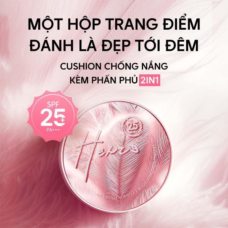 Cushion kèm phấn phủ 2in1 HEXZE Spf25 PA+++