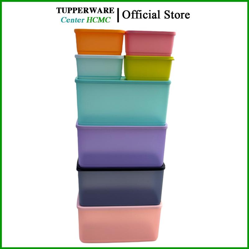 Combo trữ mát Funtastic 3.1L + bộ Small Square Round 650ml Tupperware chính hãng - bảo hành trọn đời