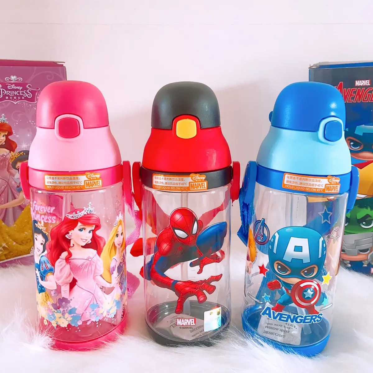 BÌNH NƯỚC SIÊU NHÂN CÔNG CHÚA 520ml