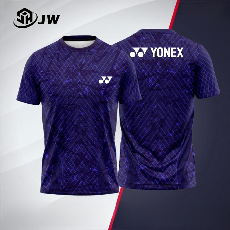 Áo Sơ Mi Ngắn Tay Cổ Tròn, Yonex, In Kỹ Thuật Số, Thời Trang, Thanh Lịch, Thoáng Khí, Thích Hợp Cho Các Môn Thể Thao Ngoài Trời, Phong Cách Mới, Bán Chạy Năm 2025, Có Thể Tùy Chỉnh Với Tên Và Số 1