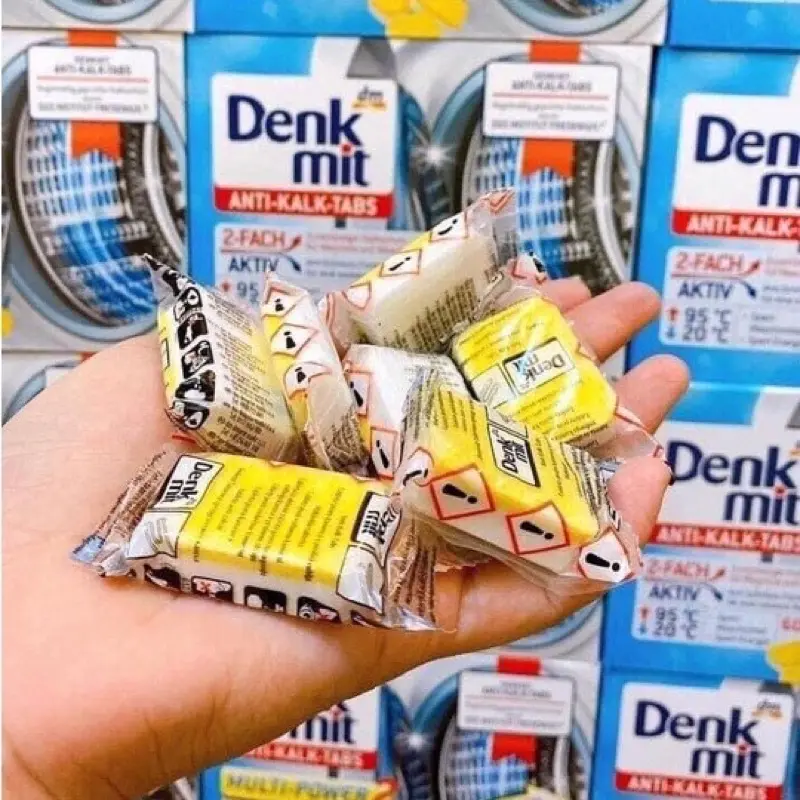 (LẺ 1 VIÊN) VIÊN TẨY LỒNG MÁY GIẶT DENKMIT ĐỨC