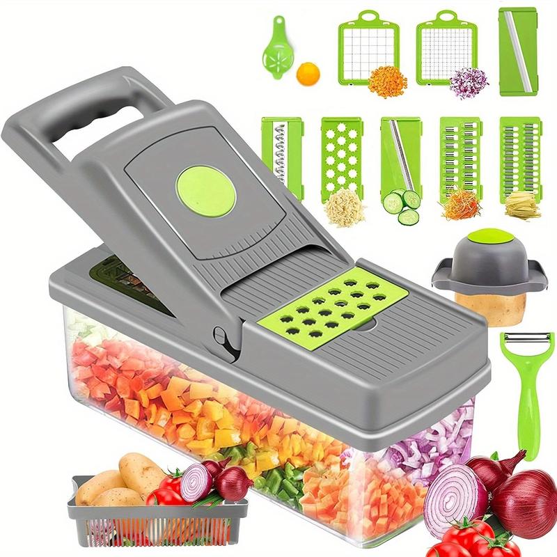 Vegetable Chopper,Multifunctional 12-in-1 Food Choppers Onion