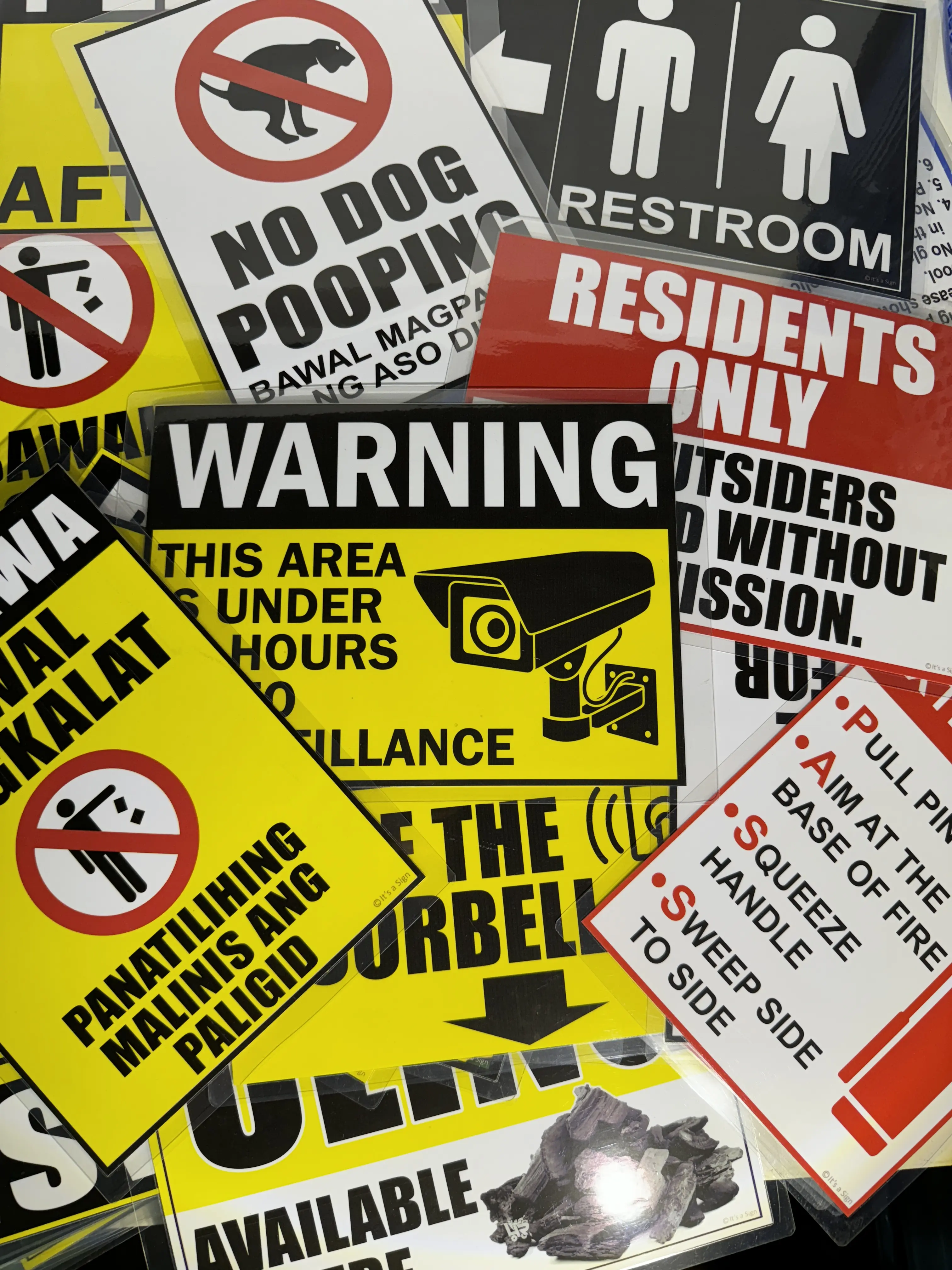 Bawal Umihi Dito - Laminated Signage - A4 / A3 Size - It's a Sign ...