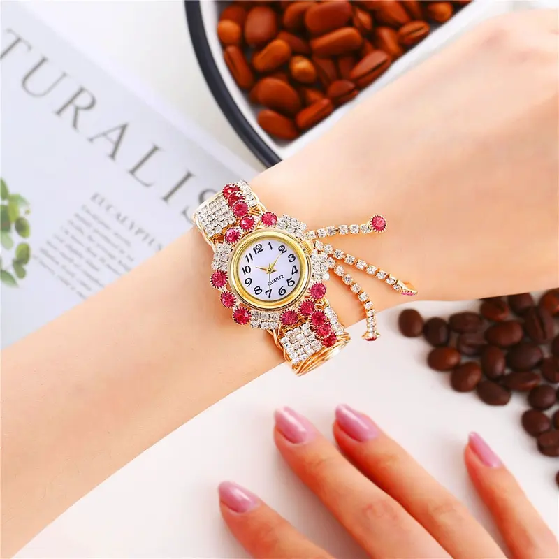 Jam Tangan Wanita Mewah Elegan Cantik Full Diamond Anti Karat & Luntur Tahan Air Model Terbaru 2025- JW3 Allready168 Watches 4