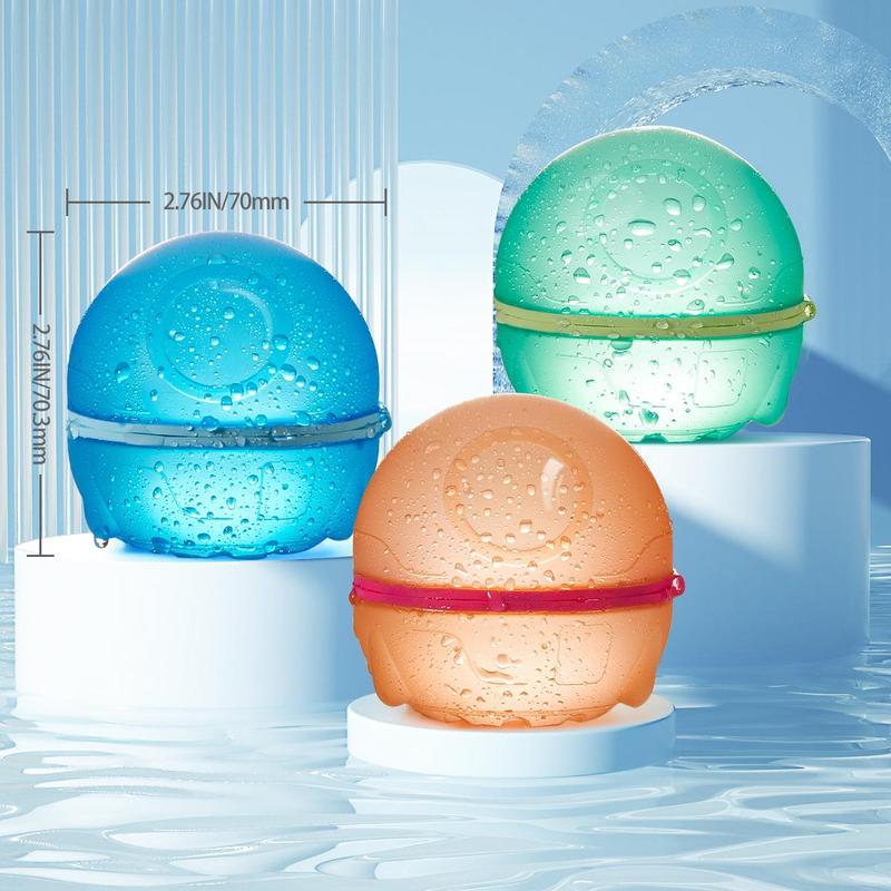 Product Introduction of Reusable Water Ball, Silicone Water Bomb with Mesh Bag, Water Balloon Toy For Pool Party, Water Play Colorful Water Balloons, Suitable for Boys and Girls 6