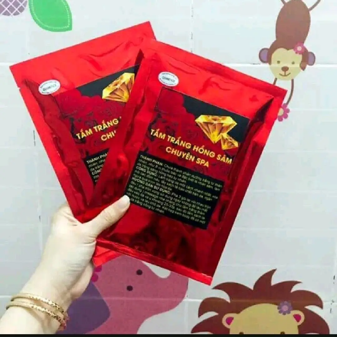 combo 4 sét tắm trắng Hồng sâm chuyên spa