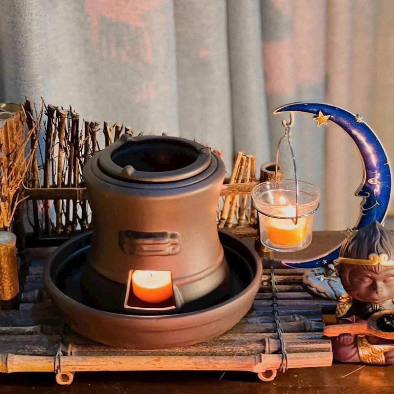 Bếp tử sa xông đốt bồ kết, thảo dược, hâm trà, đun cafe 1