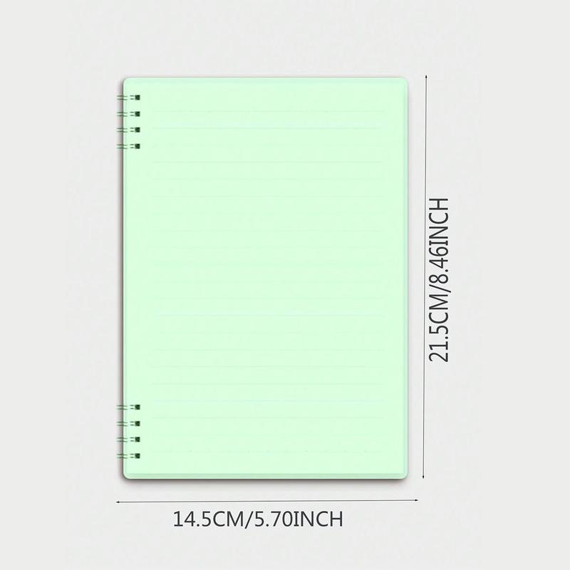 Product Introduction of Random Color A5 Spiral Notebook, 1 Count Lined Paper Writing Notebook For Office School Student 1