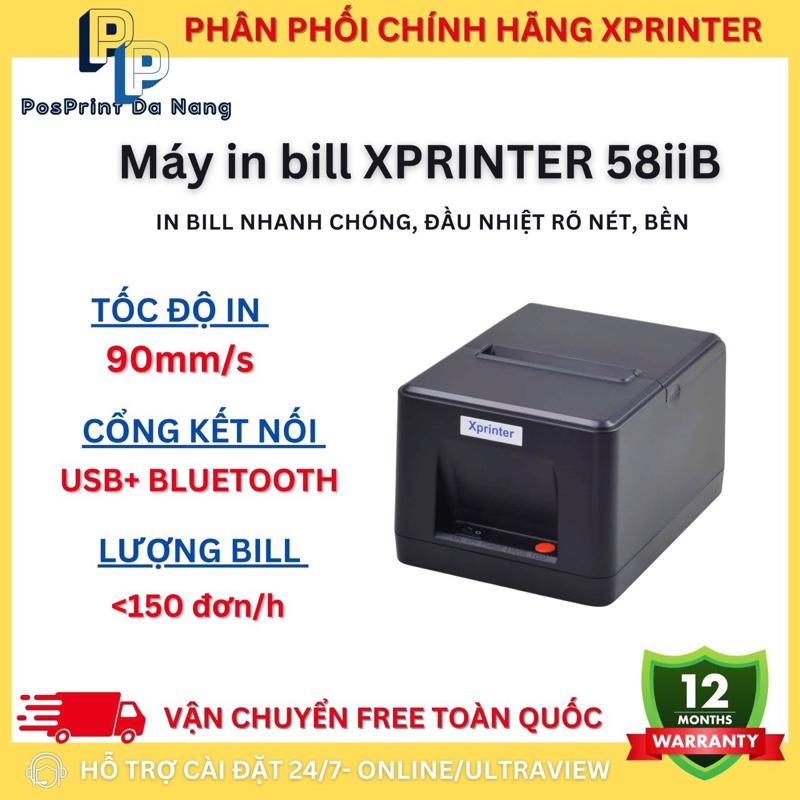 [IN BLUETOOTH] Máy in bill tính tiền Xprinter 58iiB khổ 58mm kết nối điện thoại cổng Bluetooth, máy in bill chính hãng 4