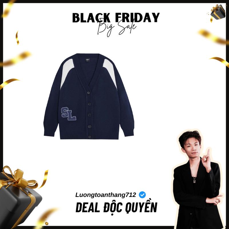 [ DOC QUYEN LUONGTOANTHANG ] Áo Cardigan Len Slick SL Lông cừu tự nhiên-  Dệt Kim Cao Cấp - Local Brand The Slick Way  UNISEX
