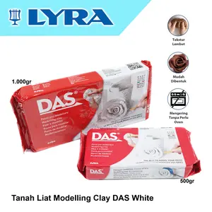 DAS Modelling Clay White 500g Air Hardening Resealable 387000