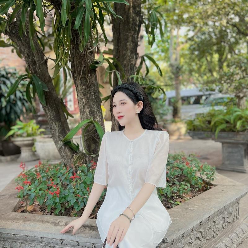 Bộ voan may 2 lớp cách tân size S.M.L.XL 1