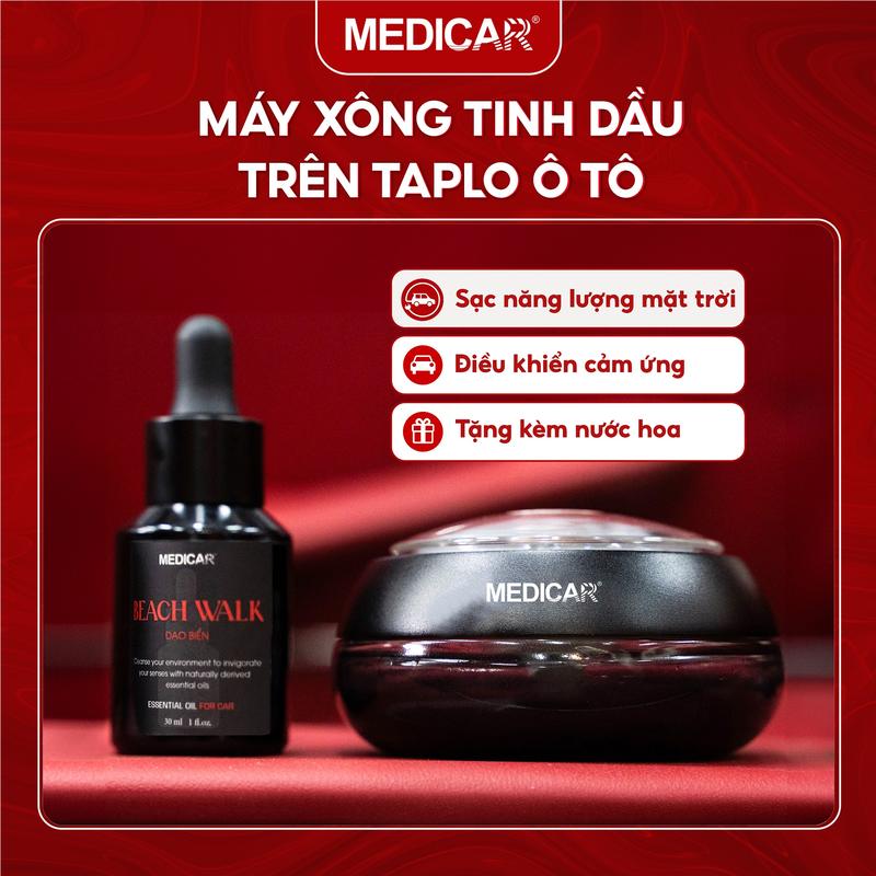 Máy xông tinh dầu ô tô cảm ứng Medicar, khuếch tán nước hoa xe hơi bằng AI, khử mùi và thanh lọc không khí