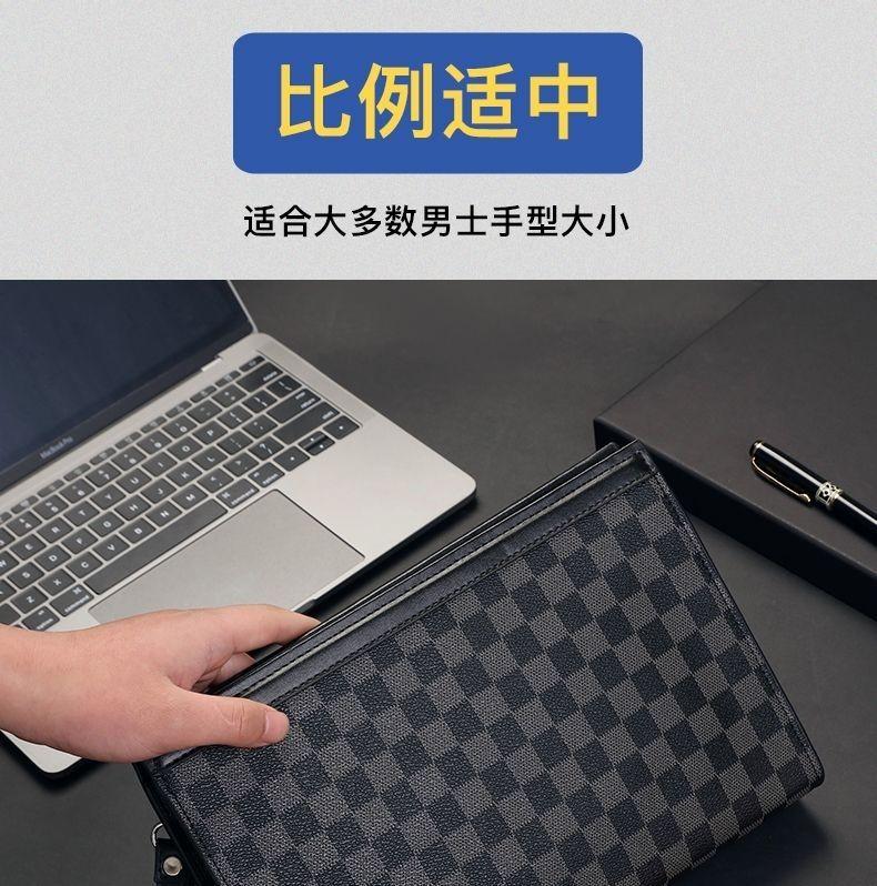 Product Introduction of [2102 People Collection] Men's Clutch Bag, New Large Capacity Handbag for Young Men, Outdoor Men's Underarm Bag, Handheld Clutch Bag, Hand Grab Bag 9