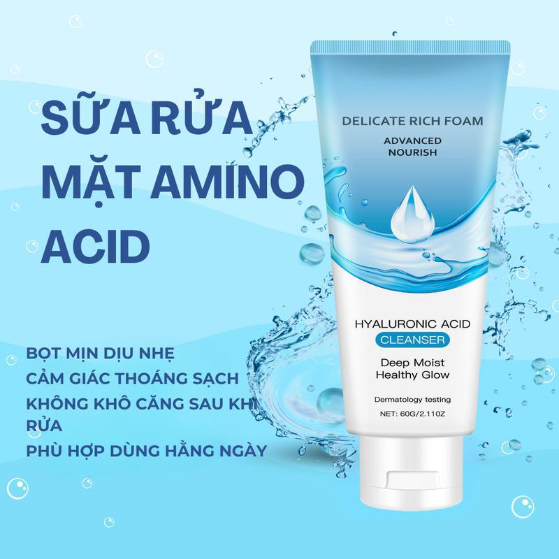 Sữa Rửa Mặt Amino Acid – Làm sạch dịu nhẹ, bọt mịn, phù hợp cho mọi loại da (60ml)