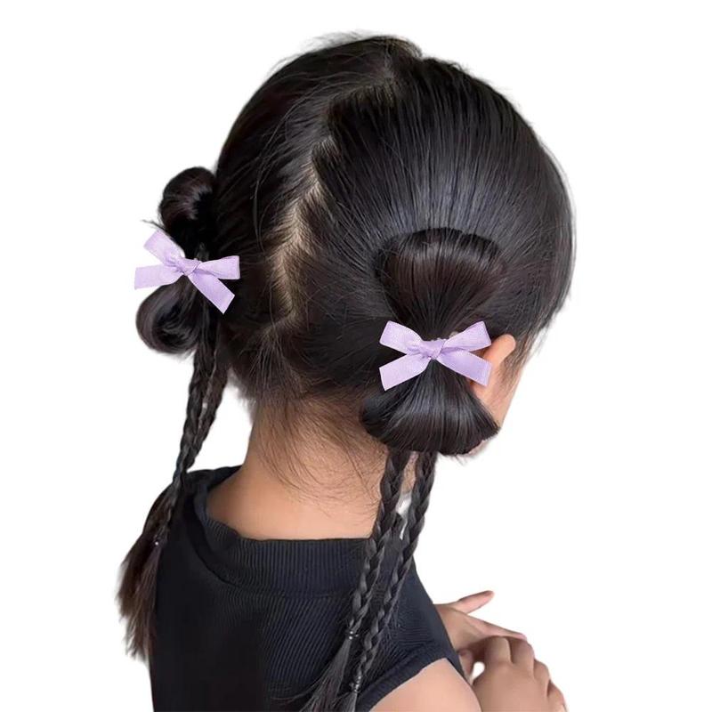Product Introduction of Nơ Mini Cho Trẻ Em, Màu Trơn Ngọt Ngào, Có Kẹp Tóc, Thích Hợp Cho Bé Gái, Kiểu Múa Ba Lê, Phụ Kiện Tóc tết Ruy Băng, Mũ Cài Tóc, Có Sẵn Trong 4 / 6 / 8 / 10 Cái 5