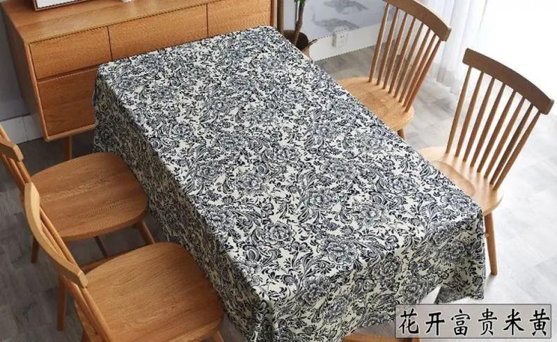 Product Introduction of Printed Bohemian Ethnic Fabric Cotton Linen By Meters for Dress Skirt Tablecloth Diy Sewing Vintage Cloth Breathable Soft Flower 33