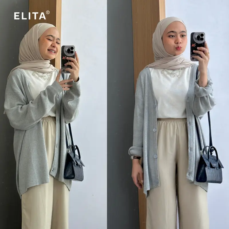 Anaya Cardigan (Katun knit) cardigan Wanita Cardigan Cewe Elita 5