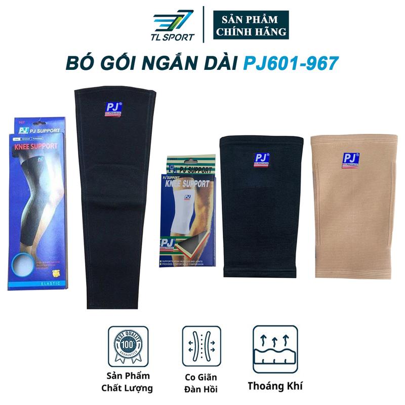Băng Bó Gối Thể Thao PJ  Loại Dài, Ngắn, Dán Dày Dặn Co Giãn Tốt, Phù Hợp Cho Môn Bóng Chuyền, Cầu Lông, Chạy Bộ, Đá Bóng, Tập GYM Nam Thun Phụ Kiện Sport Bi Tập Thể Dục