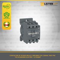 Gambar CONTACTOR SCHNEIDER ELECTRIC TVS 3P 18.5kW 40A AC-3 380/400V COIL 220VAC 1NO+1NC - LC1E40M7 dari listrikkitaofficial Kota Administrasi Jakarta Timur 1 Tokopedia
