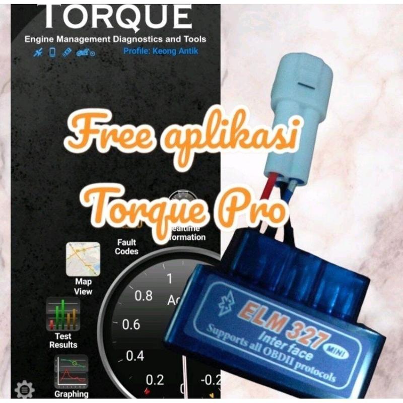 Scanner Motor Injeksi OBD2 ELM 327 untuk Yamaha dan Honda - Alat Scanner Khusus dengan Banyak Fitur - Car 4