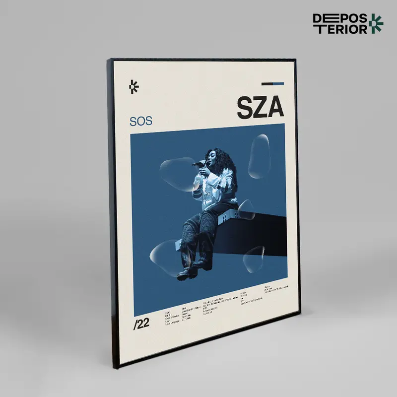 Poster SZA - SOS Cover Album Frameblock 0