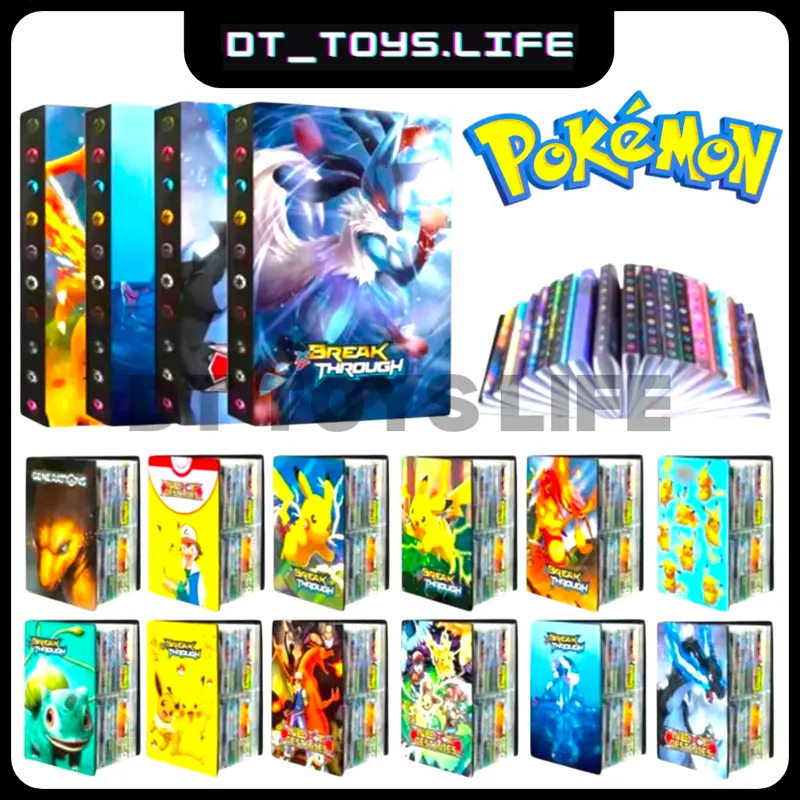 album for pokemon cards Amazon.com: Monster 4 Pocket Trading Card Album -Holofoil White Binder,  Anti-Theft & Anti-Drop TCG Protection w Side Loading Pockets, Holds 160  Cards-Compatible with Yugioh, Pokemon, MTG Magic the Gathering Cards : Toys main image 1