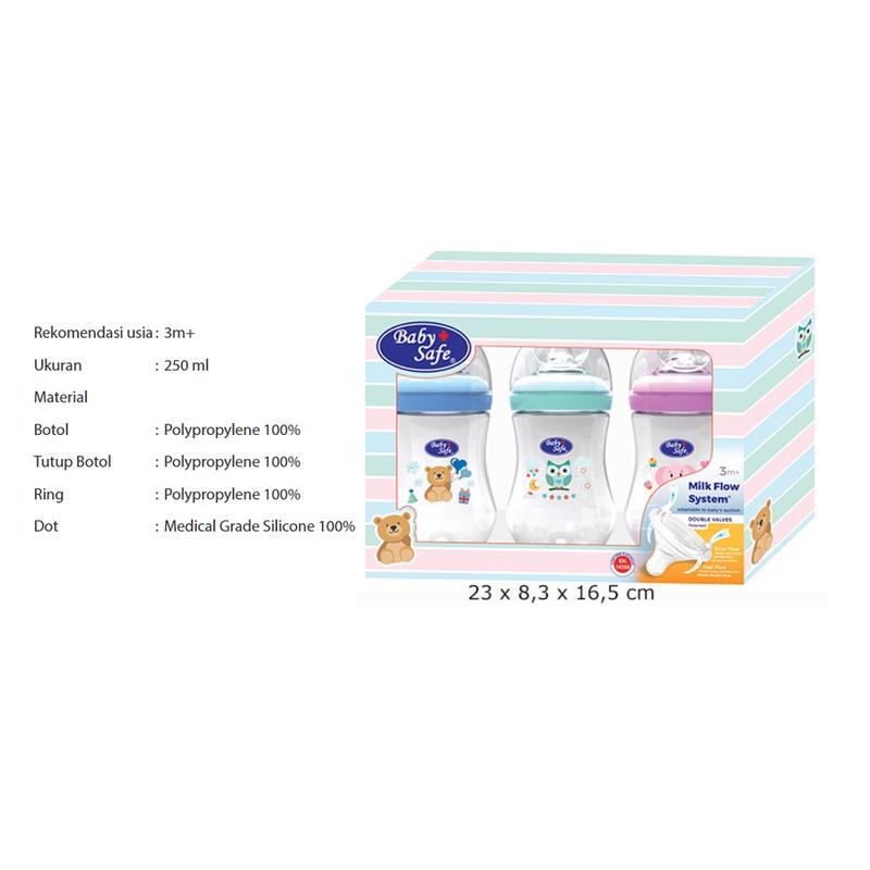 Baby Safe Milk flow system 0m+ 125 ml Dan  Baby Safe Milk Flow System 3m+ 250 ml 2