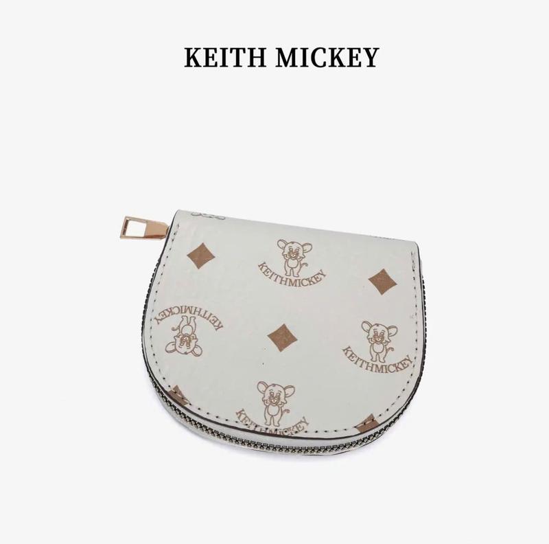 VÍ KEITH MICKEY - Ví Nữ Thời Trang Thương Hiệu Cao Cấp, Chất Liệu Từ Da Sang Trọng Thanh Lịch, Nhỏ Gọn Nhiều Ngăn Đựng Thẻ Tiện Lợi 5