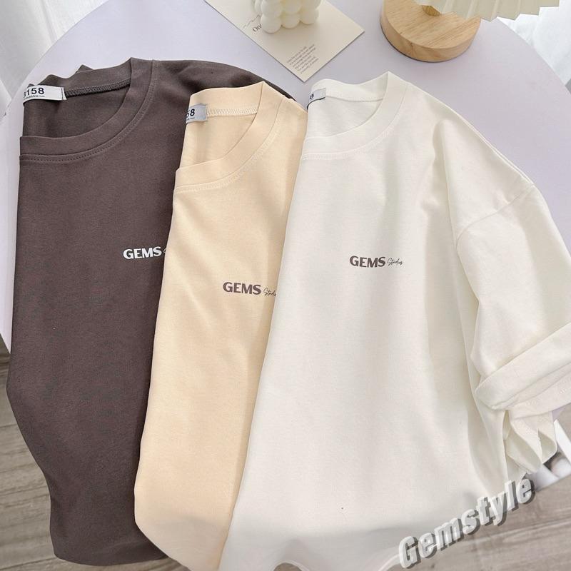 Product Introduction of Áo phông nữ 3158 chất cotton khô dày dặn in chữ GEM STUDIOS siêu xinh 3