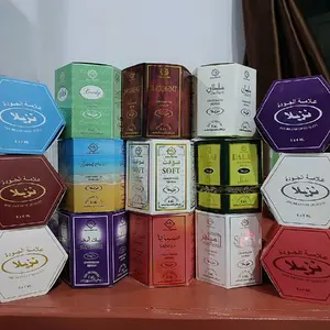 Minyak wangi arab tahan lama non alkohol 6ml 1 box isi 6 ml Laki-laki Perempuan Uniseks Perfume Perfumes Pria Silver