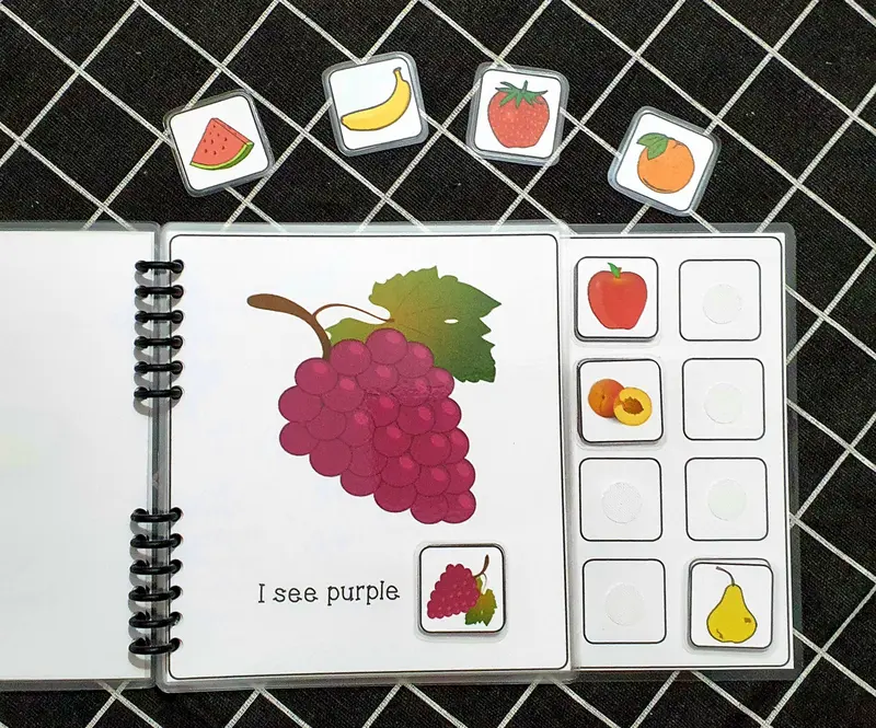 Học liệu bóc dán chủ đề Fruit 1