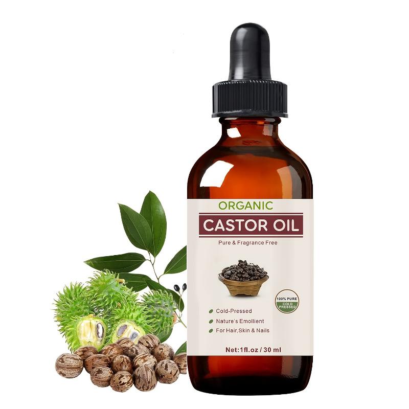 Product Introduction of 1pc Pure Castor Oil, Pure, Cold Pressed, Hexane Free. Care For Eyelashes, Eyebrows, Hair. Skin Moisturizer & Hair Treatment Helps Hair Care 1.01oz Per Bottle. Haircare Comfort Moisture Hydrating Hydrate 0