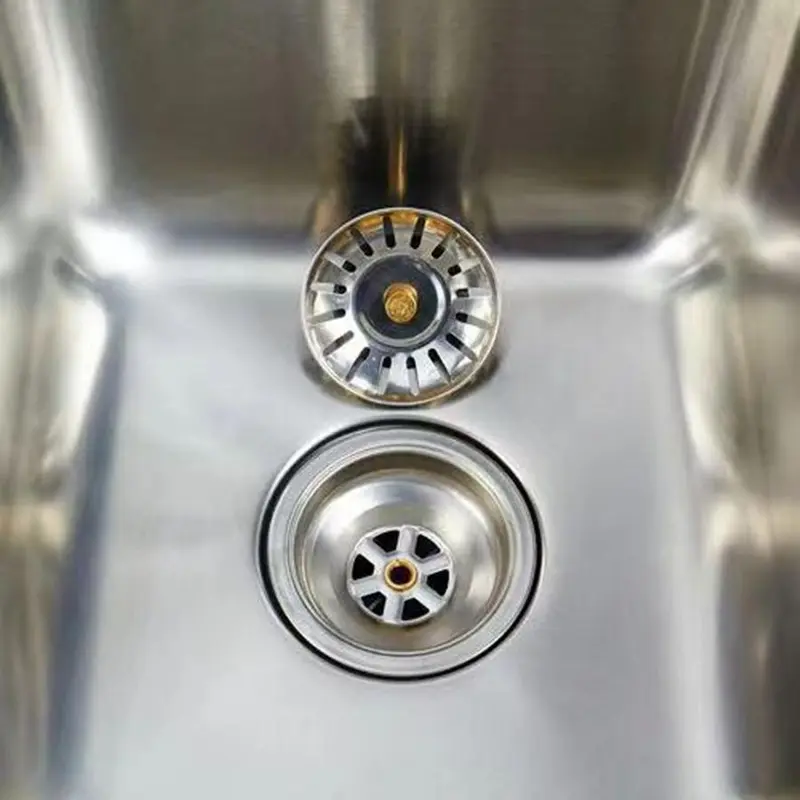 Modern Kitchen Sink Strainer, 1 Count Stainless Steel Waste Filter, Sink Filter, Home Drain Cover, Anti-clog Kitchen Sink Basket, Modern 2