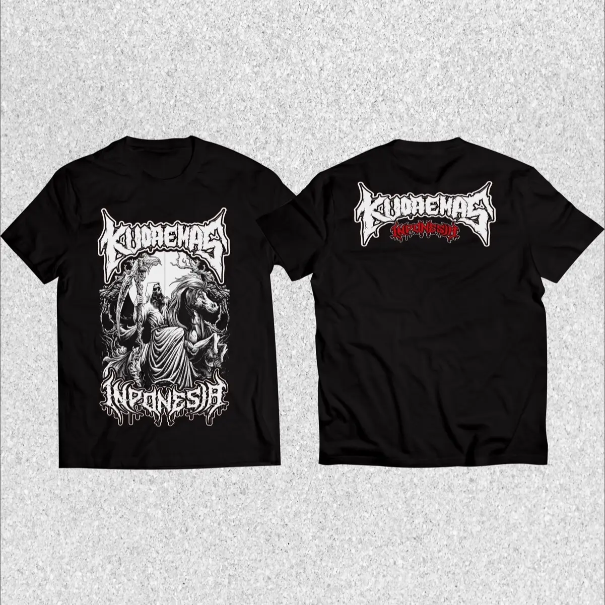 T-shirt Koas Kuda Emas Indonesia kualitas distro ( NETRAL )