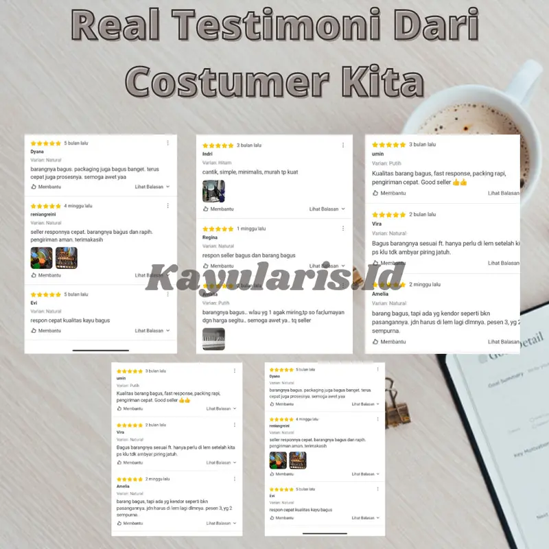 Rak Piring Kayu Serbaguna Minimalis Penyimpanan Gelas dan Piring Aesthetic 4