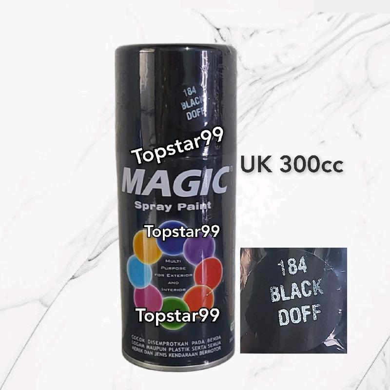 Pilok Cat Magic Hitam Dof Black Doff 184 300cc Spray paint - Shop ...