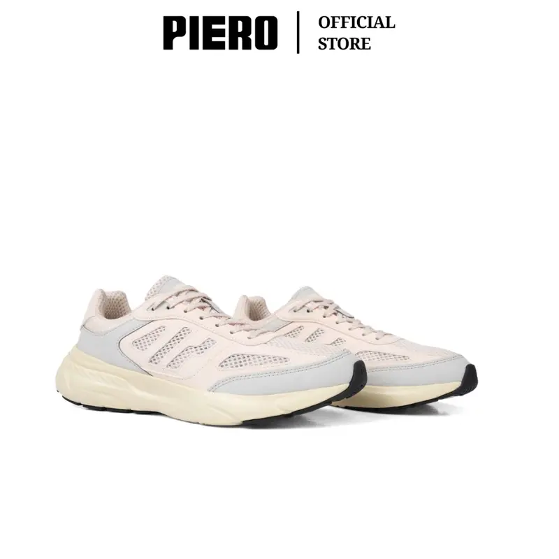 PIERO SEPATU SNEAKERS PRIA JOGGER V54 WHITE SMOKE SILVER BIRCH SOYBEAN PIE1000236 5