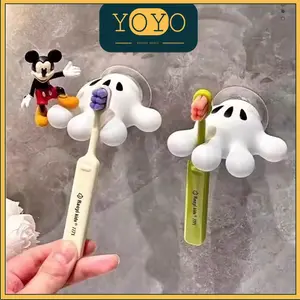 RAK SIKAT GIGI / TEMPAT SIKAT GIGI DISPENSER ODOL RAK GANTUNG KAMAR MANDI TEMPEL / BENTUK TANGAN MICKEY MOUSE