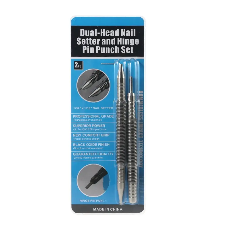 2 Pieces Hinge Pin Remover Punch Set for Daily Home Maintenance High Hardness