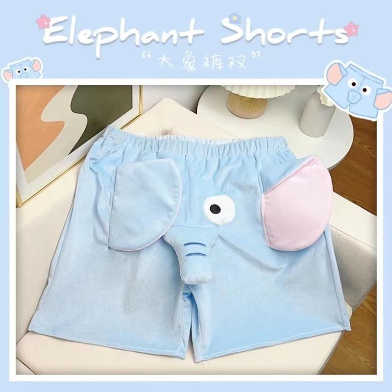Quần đùi voi bay, thiết kế hoạt hình mới dễ thương, thích hợp cho nam và cặp đôi, ngoại Cỡ, phong cách hài hước, thiết kế con heo 8