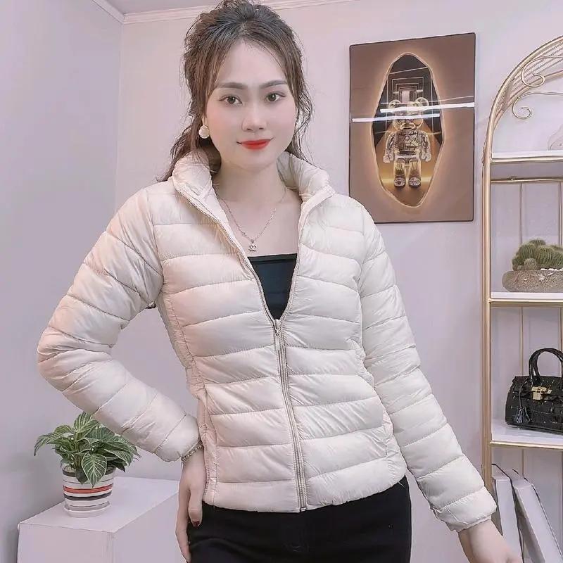 Áo phao nữ siêu nhẹ giữ ấm 3 lớp có mũ tháo rời -  Bông nhồi, XUXU MIU