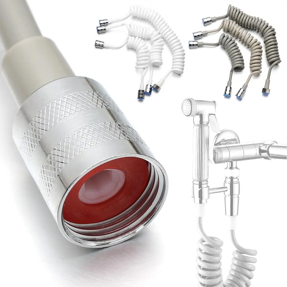 1.5/2/3meter Useful Anti-wrap Bathroom Accessories Telephone Line Style Bath Sprayer Connect Pipe Toilet Bidet Spring Shower Hose Water Plumbing