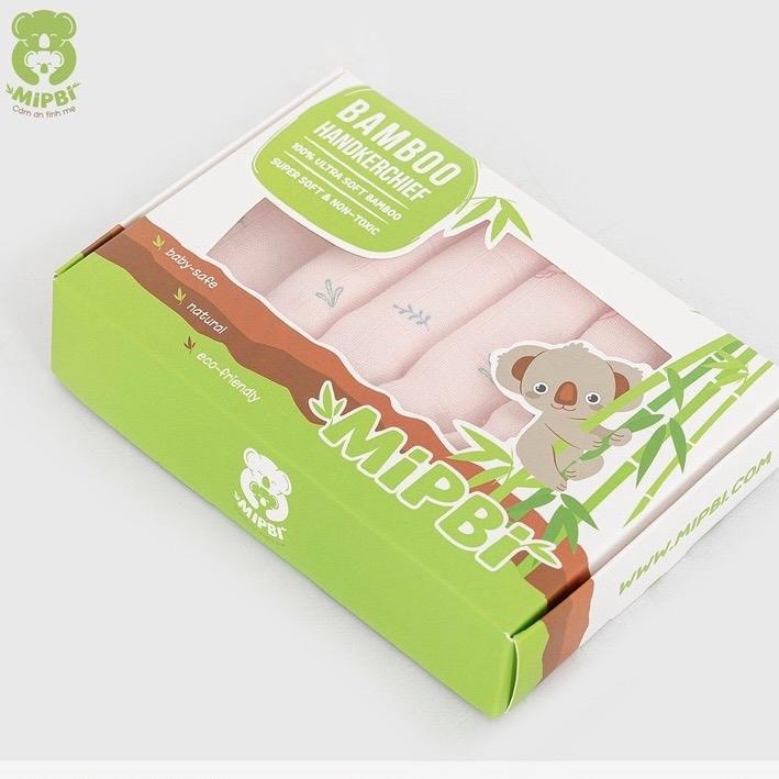 Khăn sữa MIPBI sợi tre BAMBOO Sét 6 khăn sơi tre Mipbi khan sua