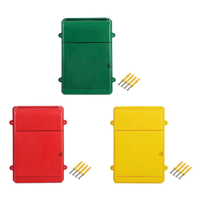 Hộp thư treo tường, đa chức năng, hộp thư, 13,5x10x2,7inch, hộp thư chữ cái, để giữ phong bì, báo, Nhẹ, Thích hợp để sử dụng trong nhà 0