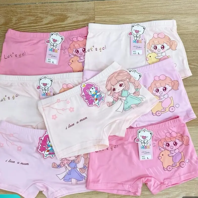 10 Quần chip đùi cho bé gái ( 10-30kg ) Chất coton, Co dãn, Hoạ tiết dễ thương cho bé gái . 1