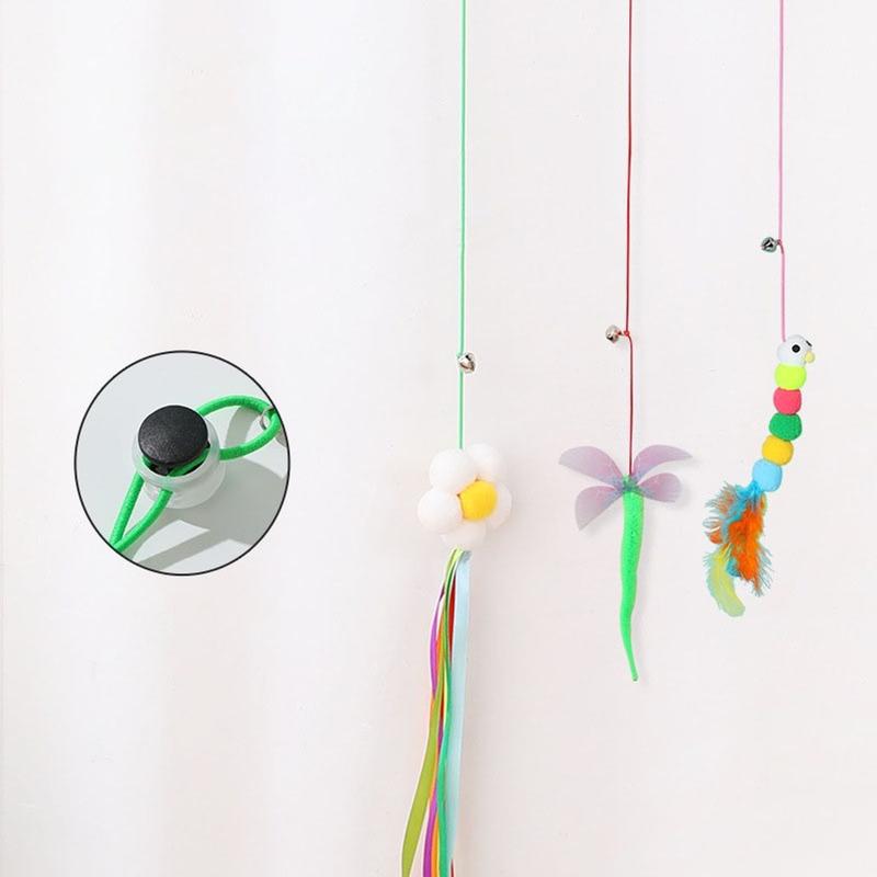 Cần Câu Mèo Dây Thun Dán Tường Co Dãn Cho Mèo DC121 MiaoCat 5