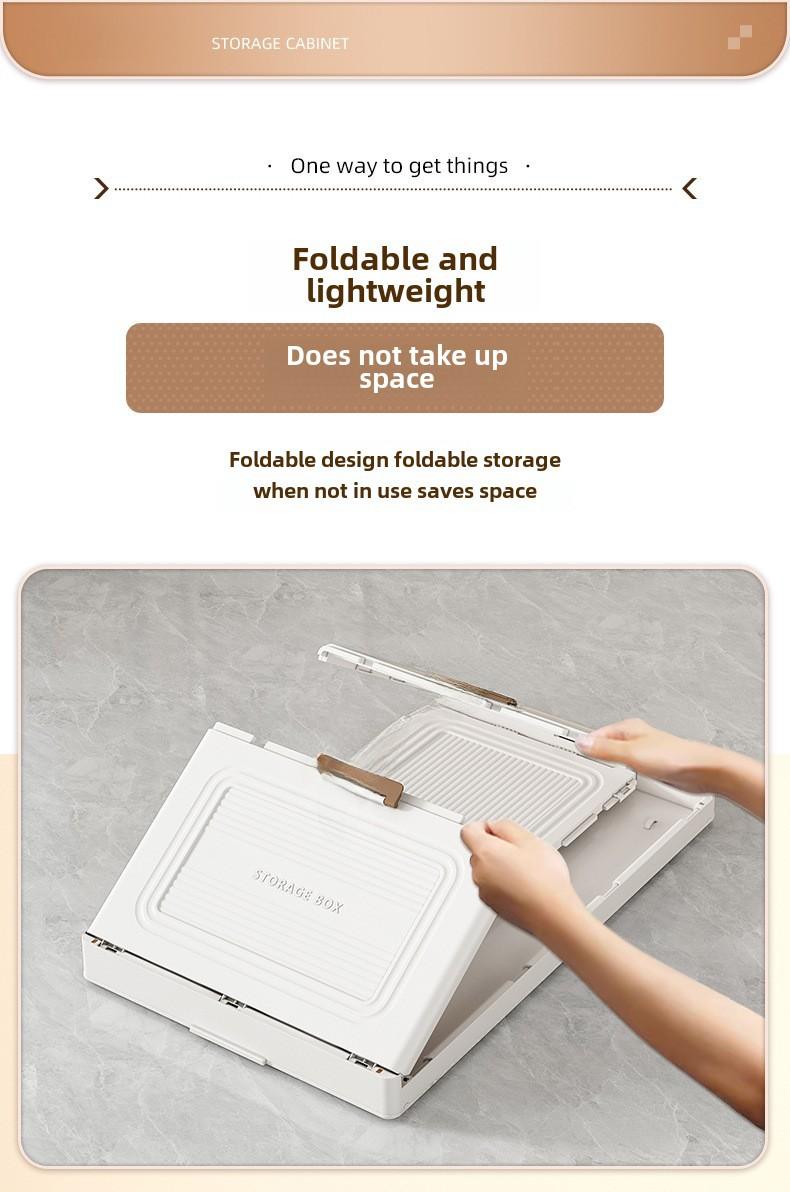Product Introduction of Storage Cabinet Foldable Wholesale Children's Clothes Storage Cabinet Double Door Home Organizer Cabinet Household Bedroom Wardrobe Easy to Use, Convenient and Easy to Use box  leather 10