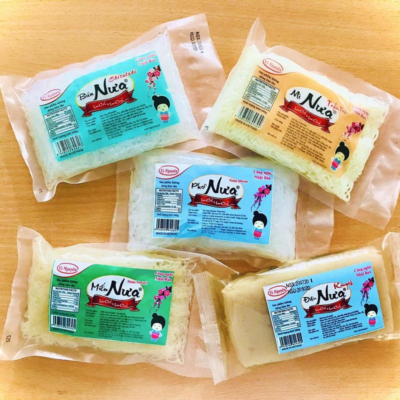 Combo 5 gói bún phở mì miến cơm nưa ăn kiêng 240g - ăn keto - Keto - Das - Không Carb