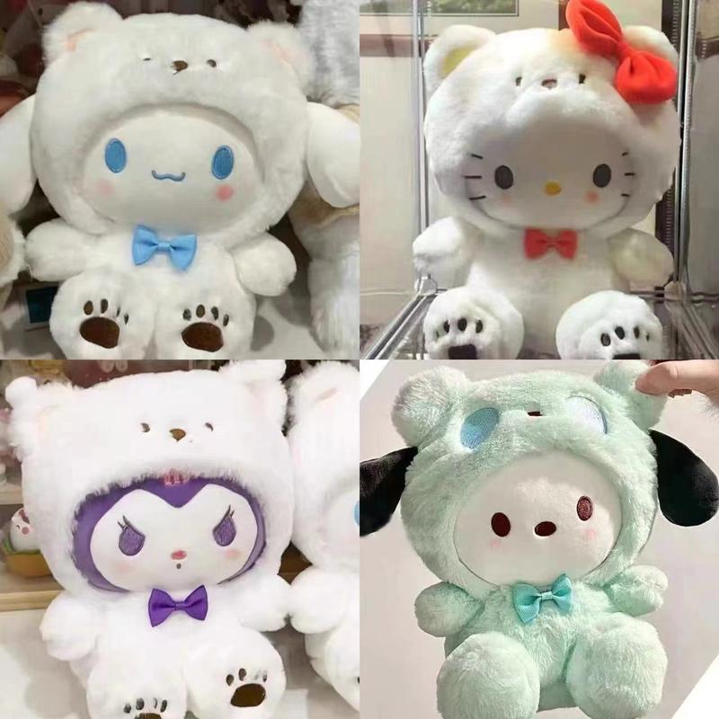 Gấu Bông Sanrio Cinnamoroll Kuromi Pochacco Trang Phục Dễ Thương 25cm Toy FO